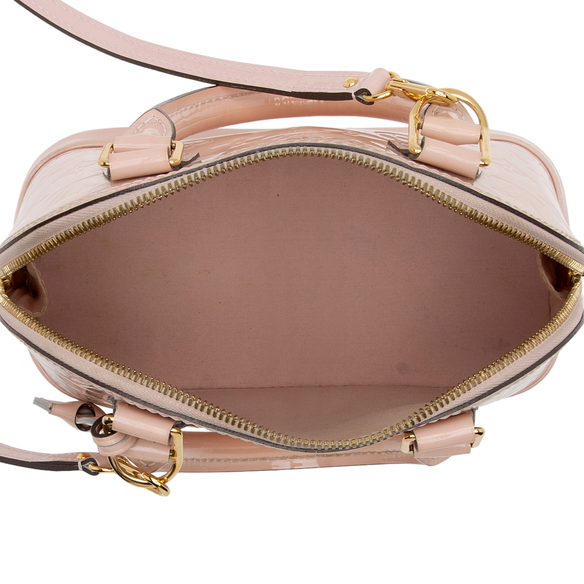 Louis Vuitton Monogram Vernis Alma BB Satchel (SHF-1Hki9h)