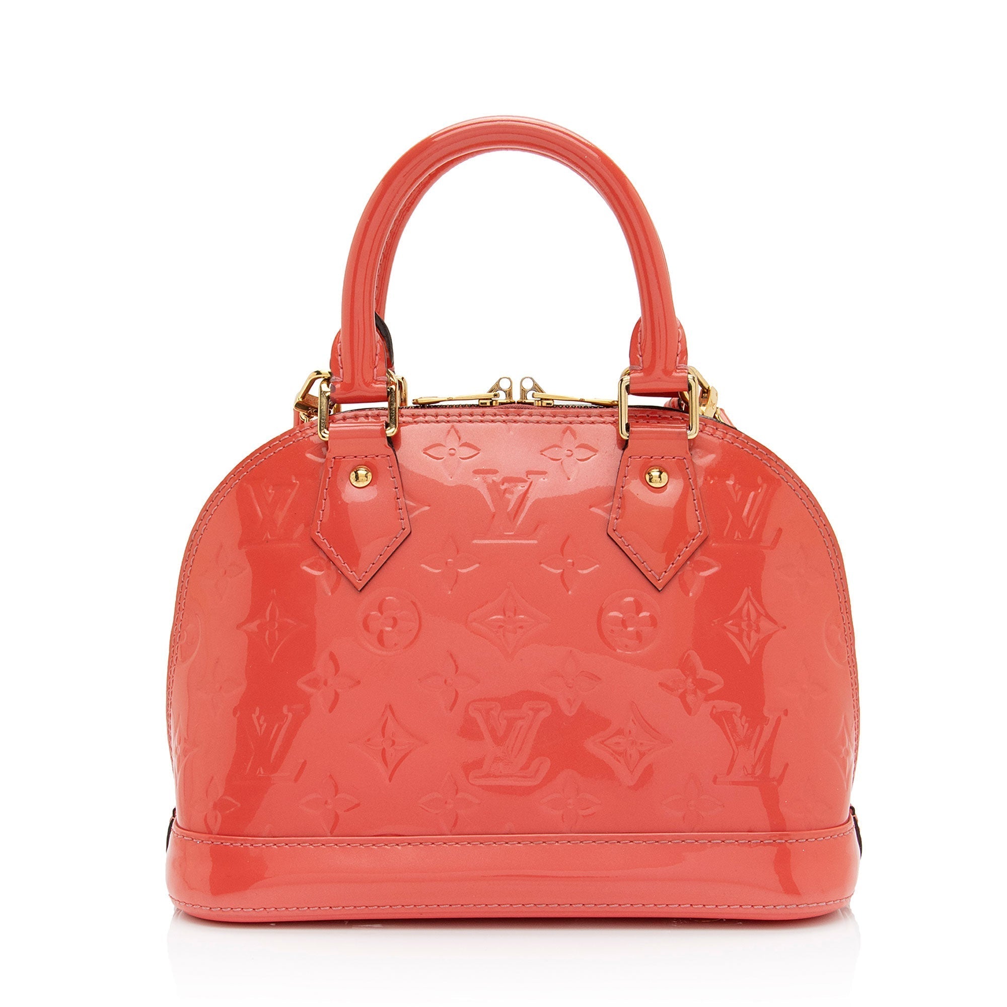 Louis Vuitton Monogram Vernis Alma BB Satchel (SHF-zmgCYX)