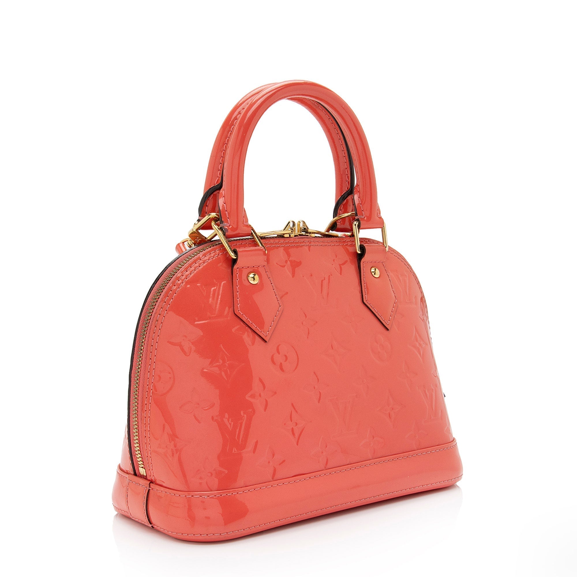 Louis Vuitton Monogram Vernis Alma BB Satchel (SHF-zmgCYX)
