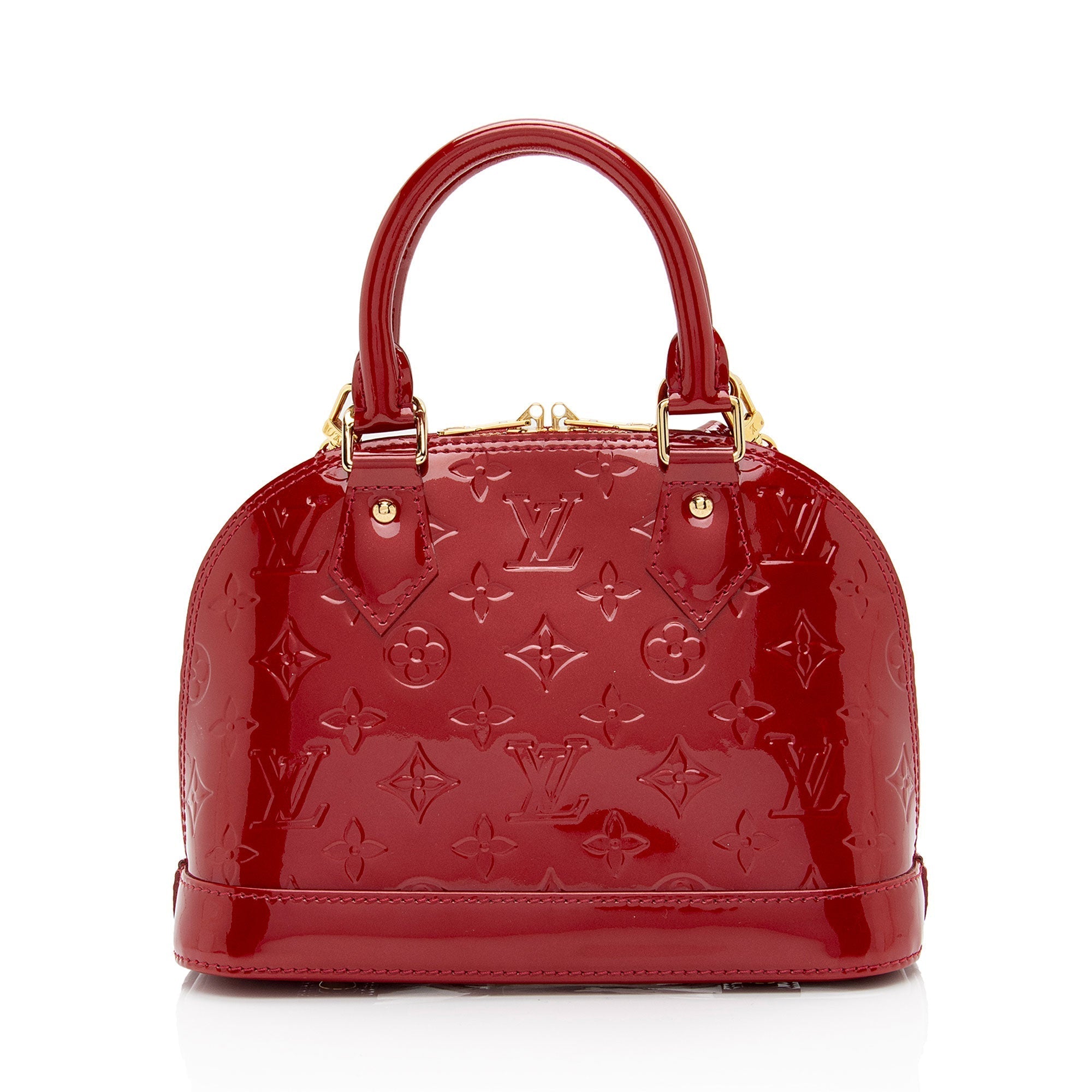 Louis Vuitton Monogram Vernis Alma BB Satchel (SHF-CV7nBZ)