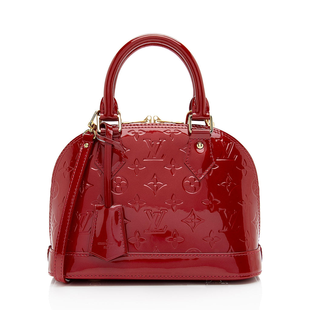 Louis Vuitton Monogram Vernis Alma BB Satchel (SHF-CV7nBZ)