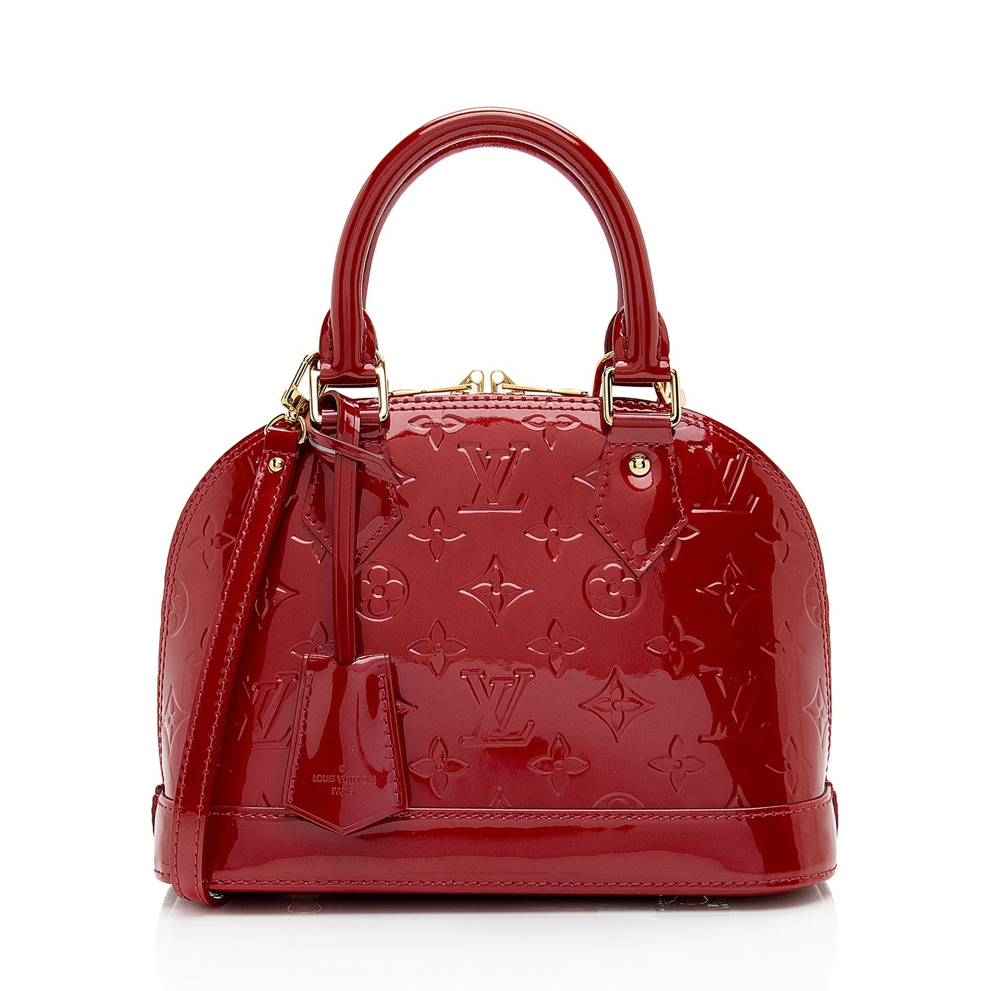 Louis Vuitton Monogram Vernis Alma BB Satchel (SHF-CV7nBZ)