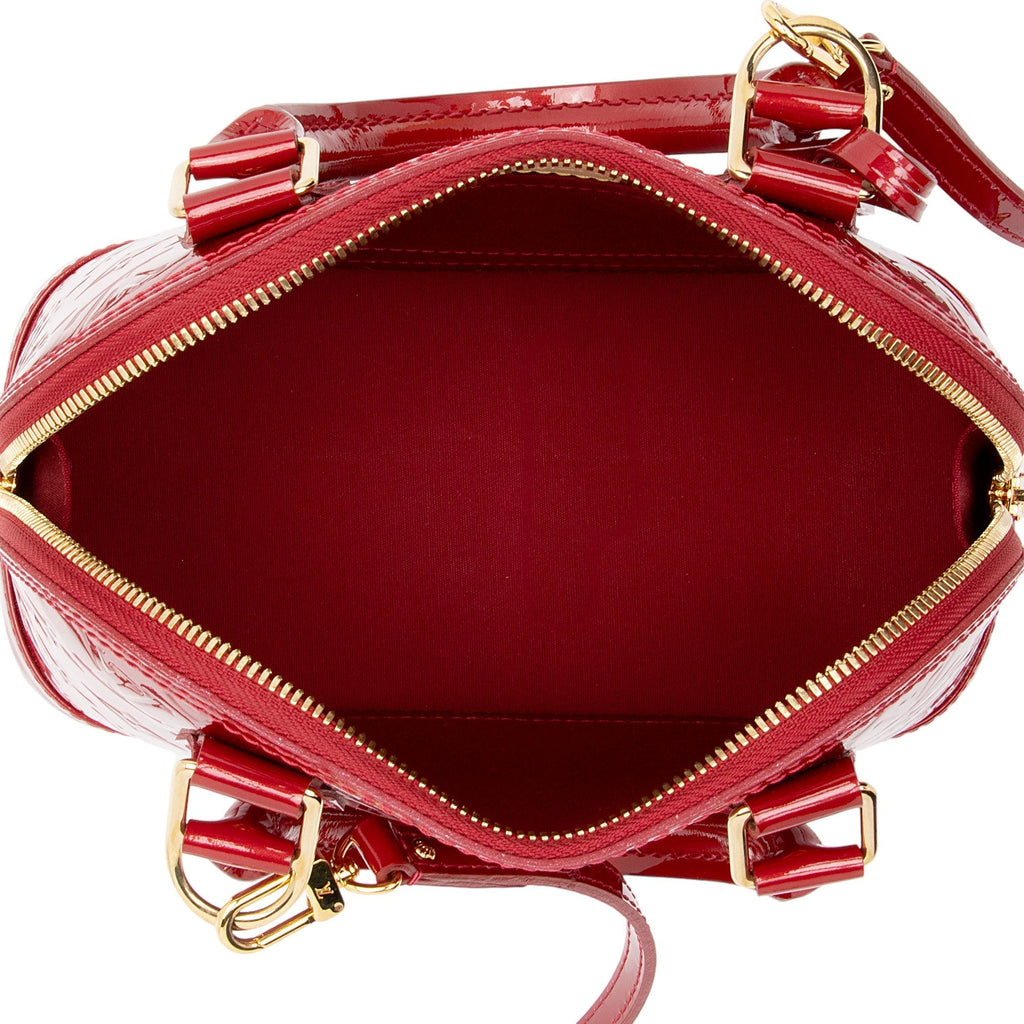 Louis Vuitton Monogram Vernis Alma BB Satchel (SHF-CV7nBZ)