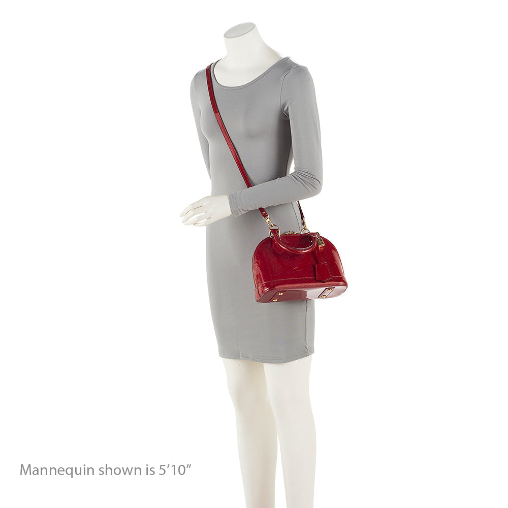 Louis Vuitton Monogram Vernis Alma BB Satchel (SHF-20450)
