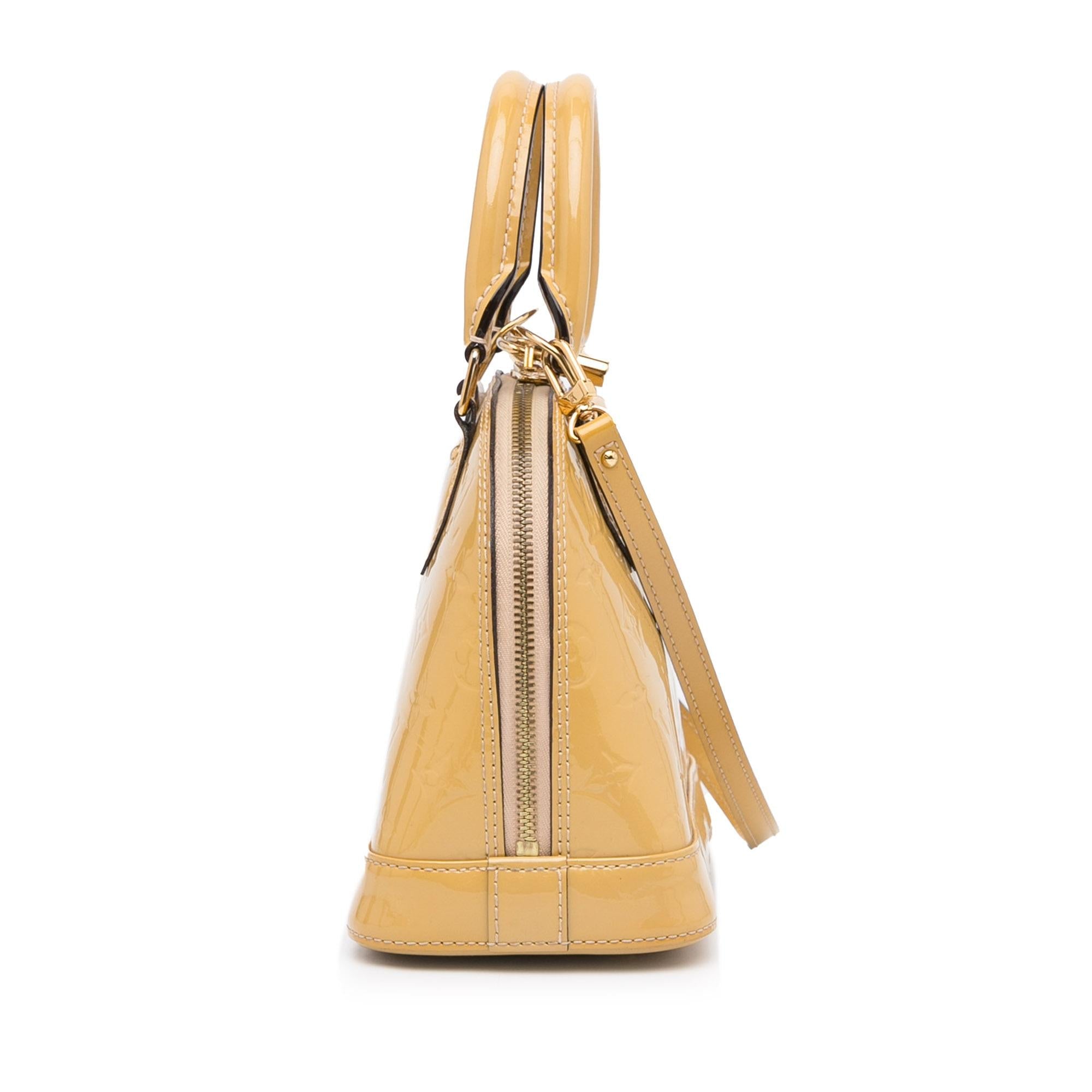 Louis Vuitton Monogram Vernis Alma BB (SHG-ToqnTG)