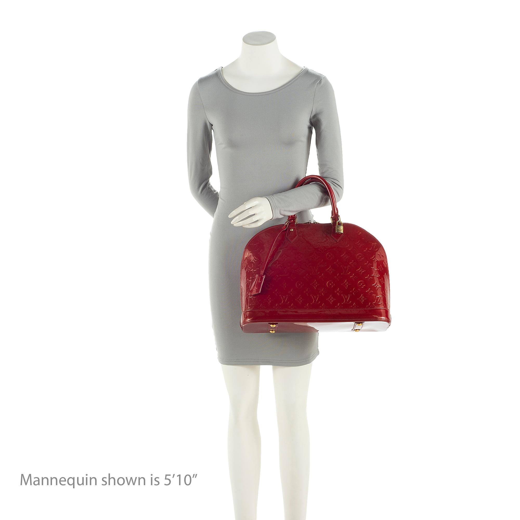 Louis Vuitton Monogram Vernis Alma GM Satchel (SHF-22282)
