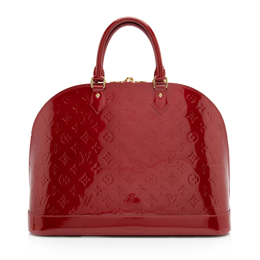 Louis Vuitton Monogram Vernis Alma GM Satchel (SHF-23700)