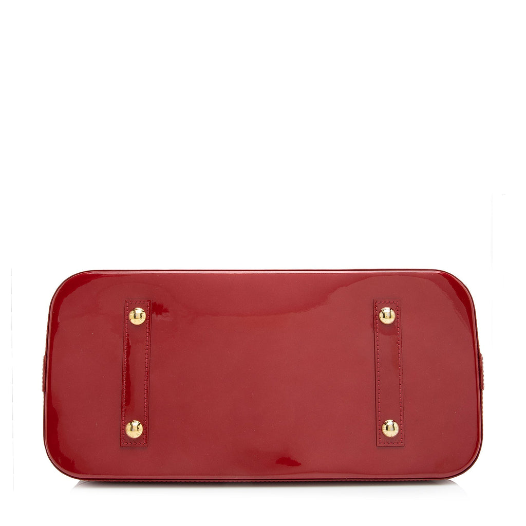 Louis Vuitton Monogram Vernis Alma GM Satchel (SHF-23700)