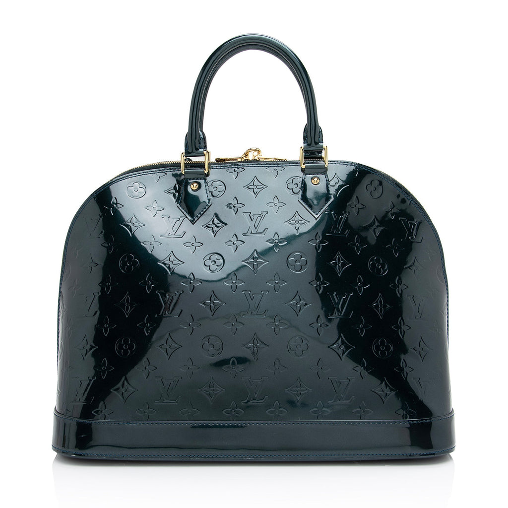 Louis Vuitton Monogram Vernis Alma GM Satchel (SHF-n4uWmK)
