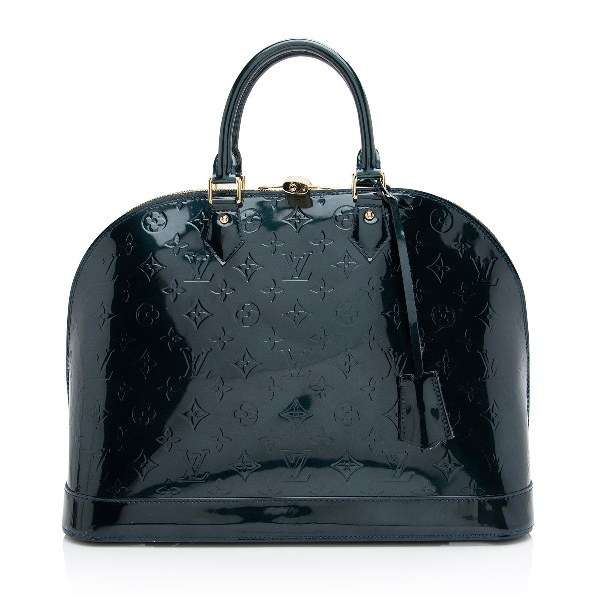 Louis Vuitton Monogram Vernis Alma GM Satchel (SHF-n4uWmK)