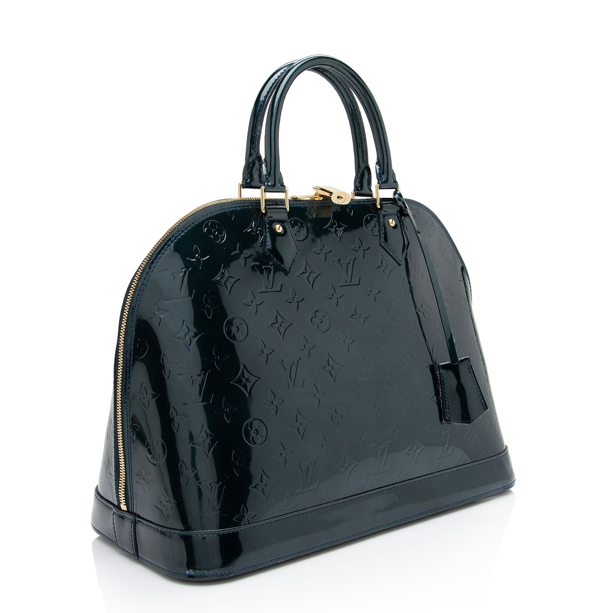 Louis Vuitton Monogram Vernis Alma GM Satchel (SHF-n4uWmK)