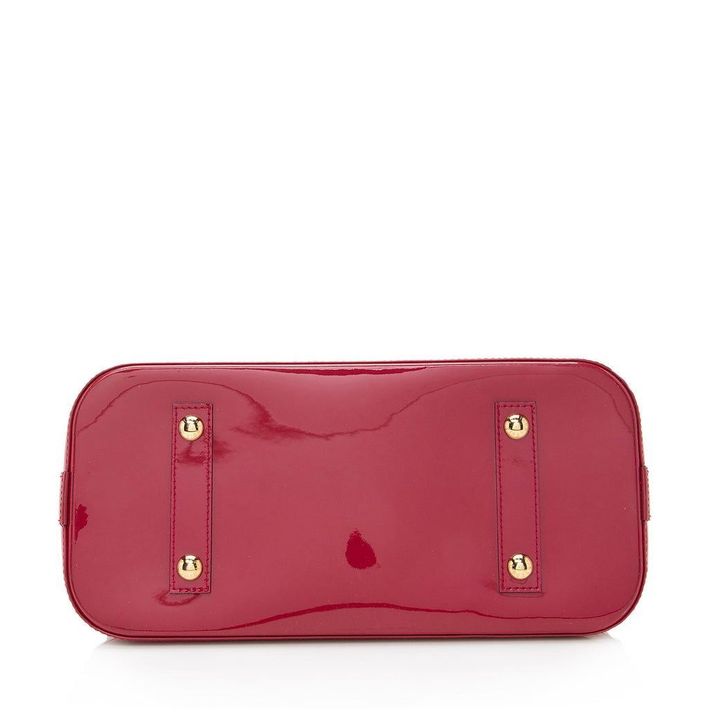 Louis Vuitton Monogram Vernis Alma MM Satchel (SHF-22630)
