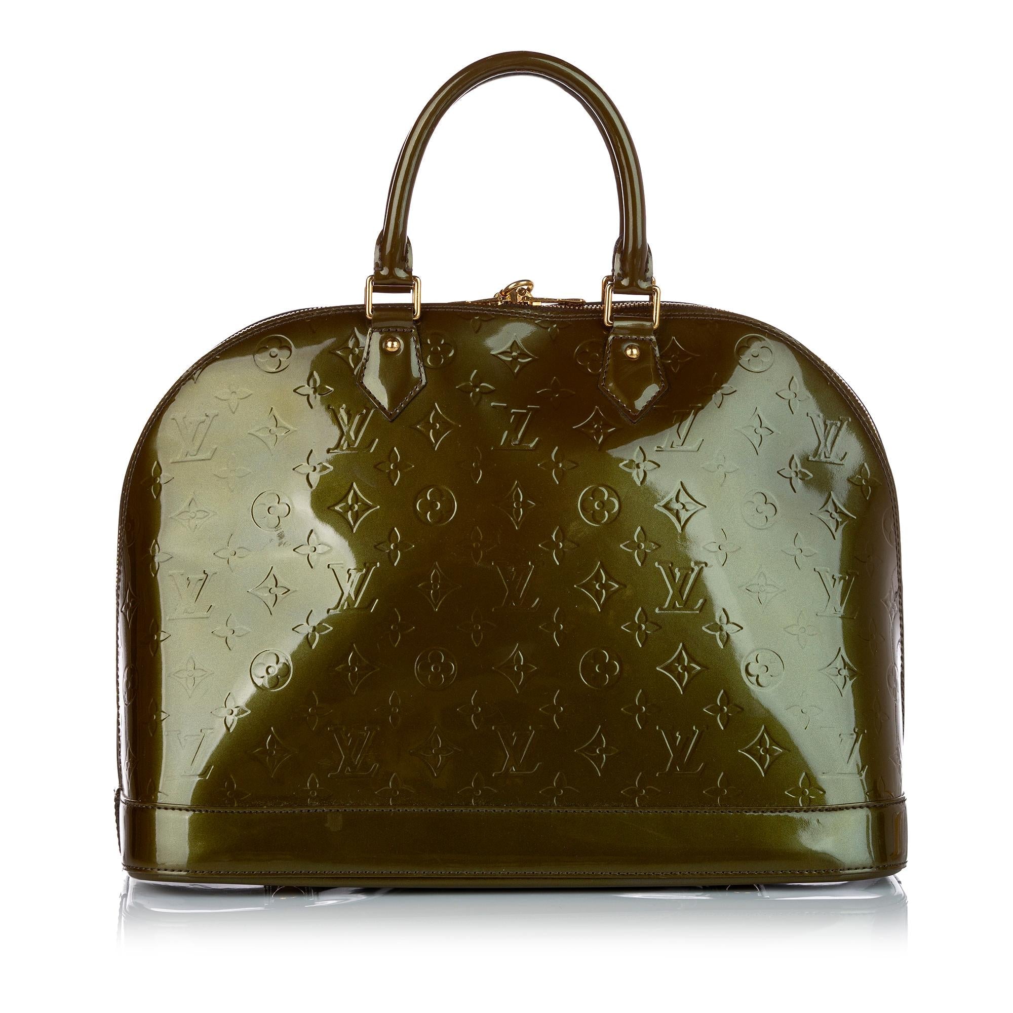 Louis Vuitton Monogram Vernis Alma MM (SHG-e8SrxN)
