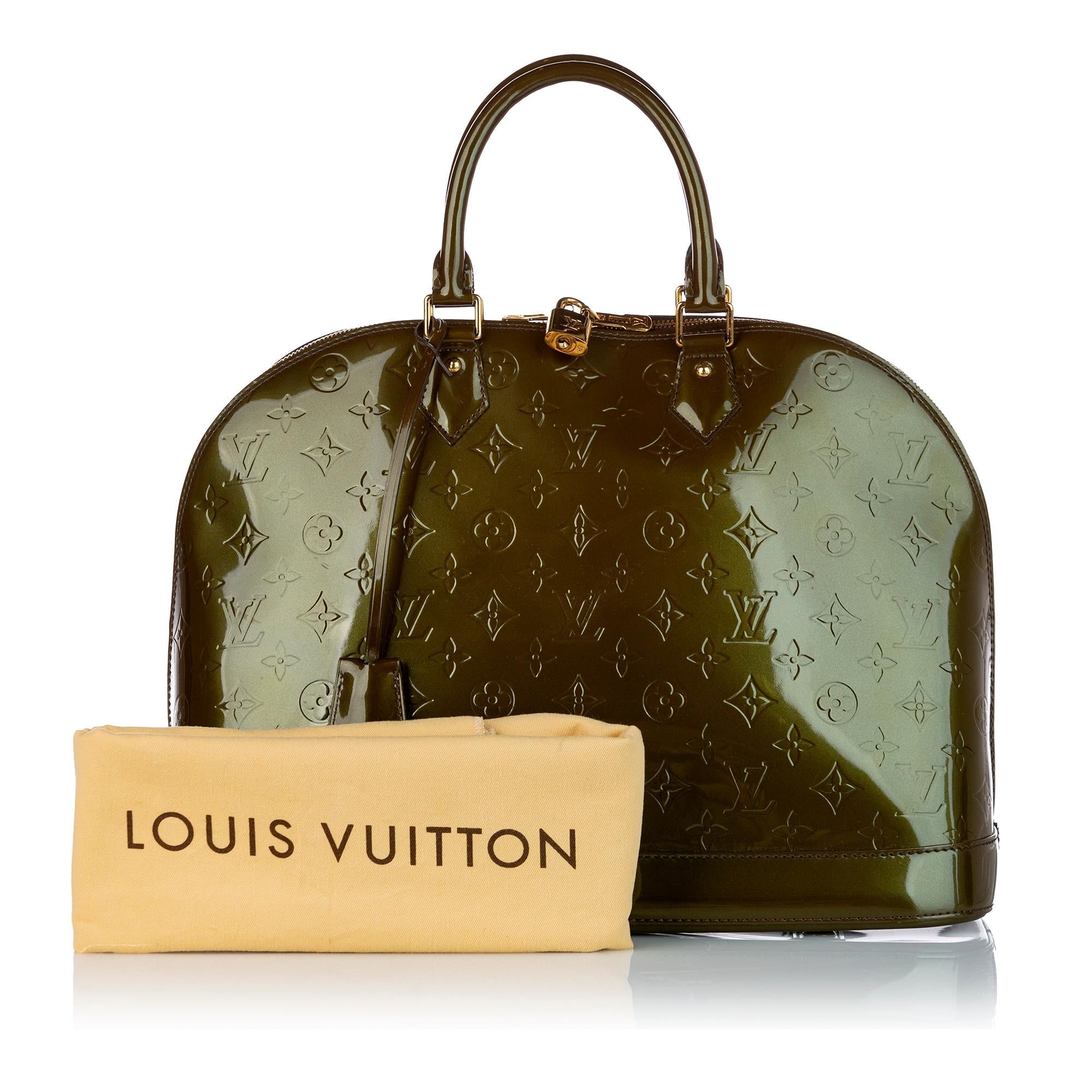 Louis Vuitton Monogram Vernis Alma MM (SHG-e8SrxN)