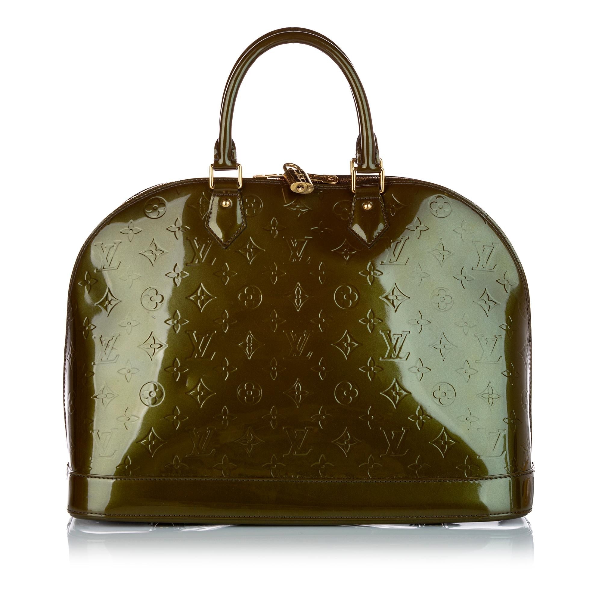 Louis Vuitton Monogram Vernis Alma MM (SHG-e8SrxN)