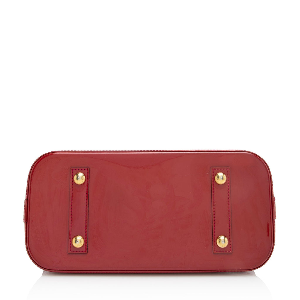 Louis Vuitton Monogram Vernis Alma PM Satchel (SHF-22631)