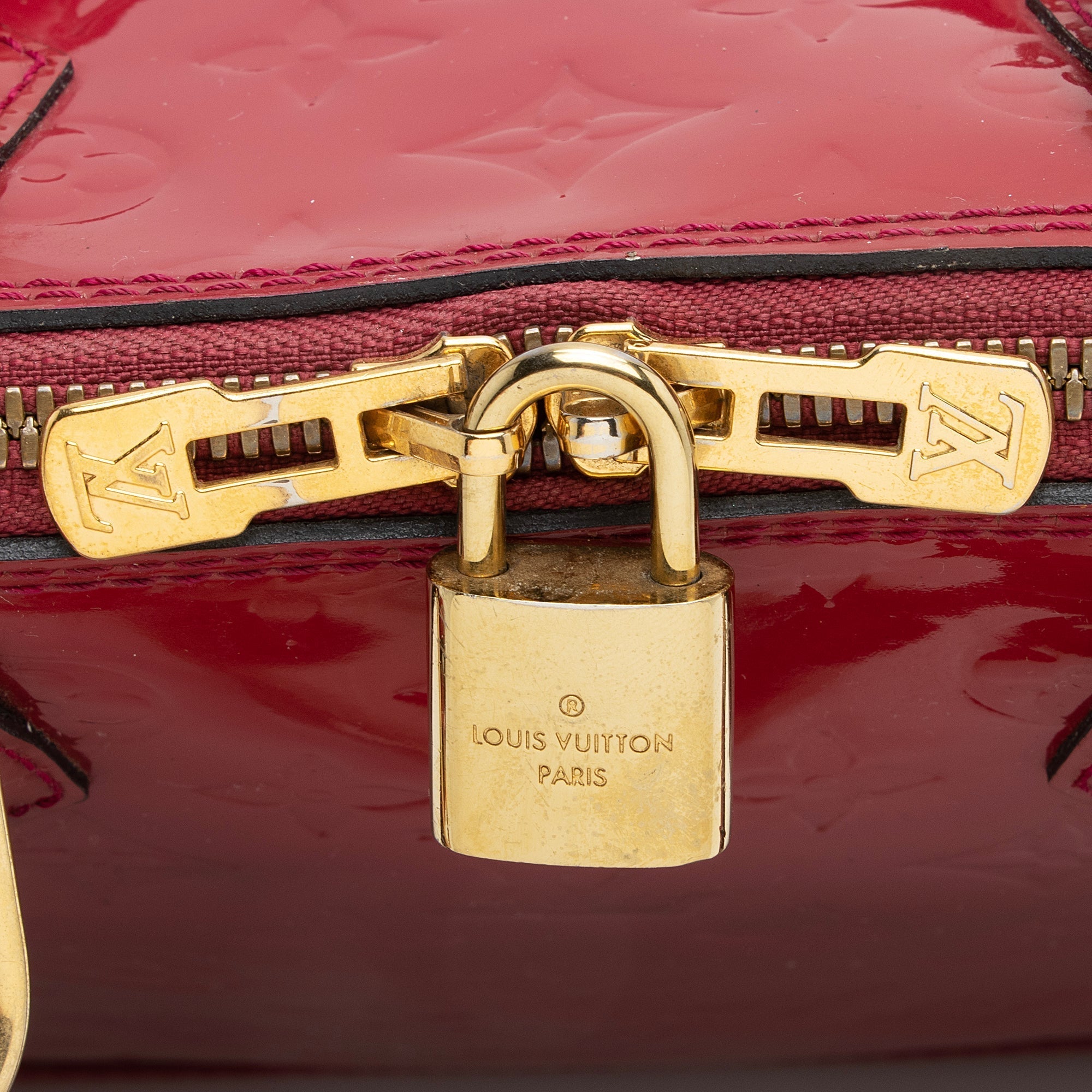 Louis Vuitton Monogram Vernis Alma PM Satchel (SHF-22631)