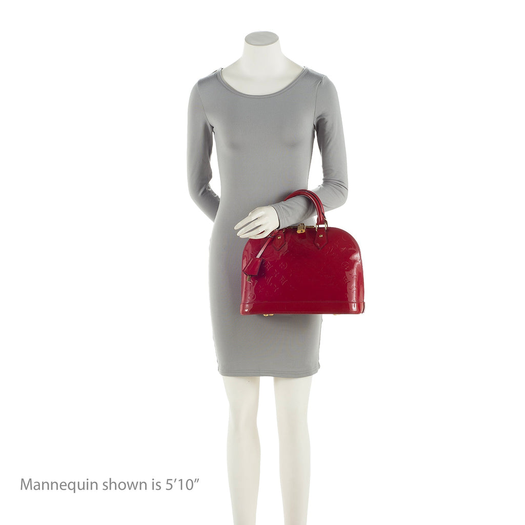 Louis Vuitton Monogram Vernis Alma PM Satchel (SHF-22631)