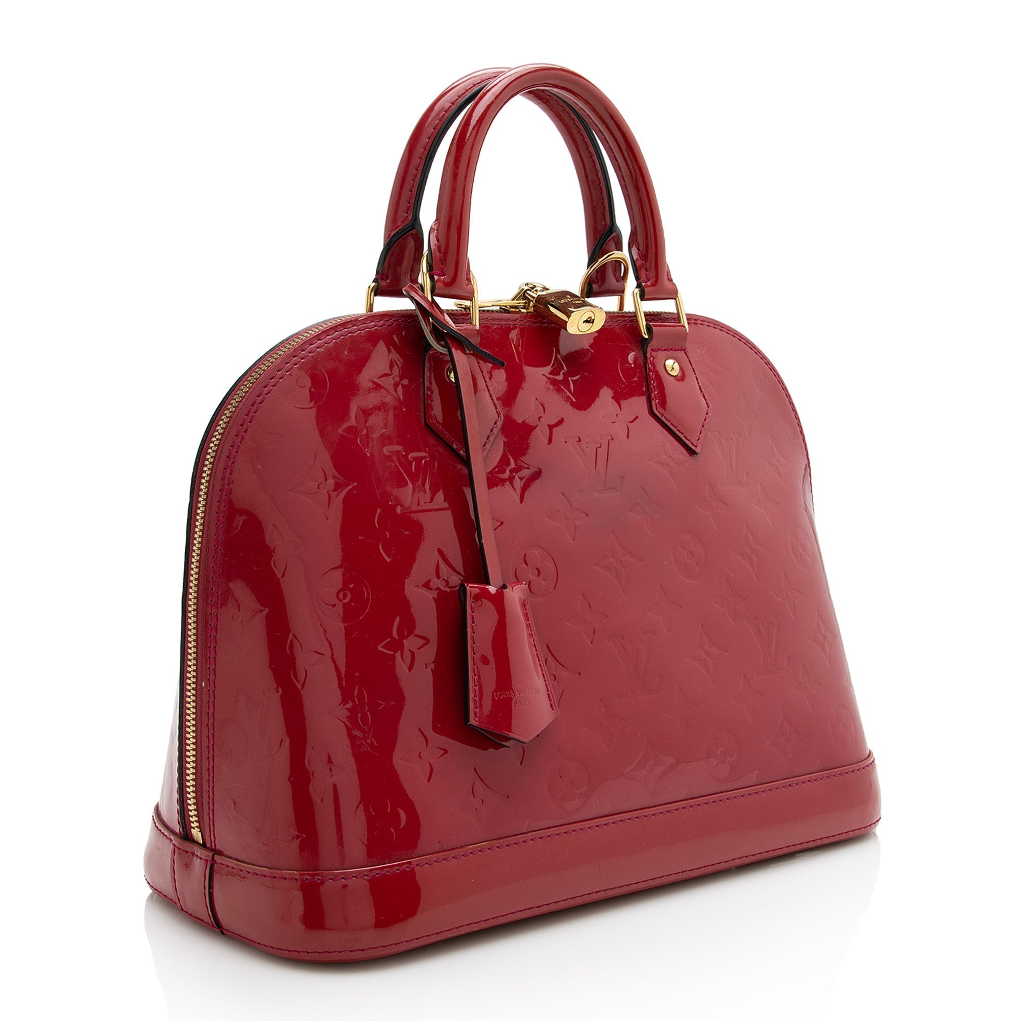 Louis Vuitton Monogram Vernis Alma PM Satchel (SHF-22631)