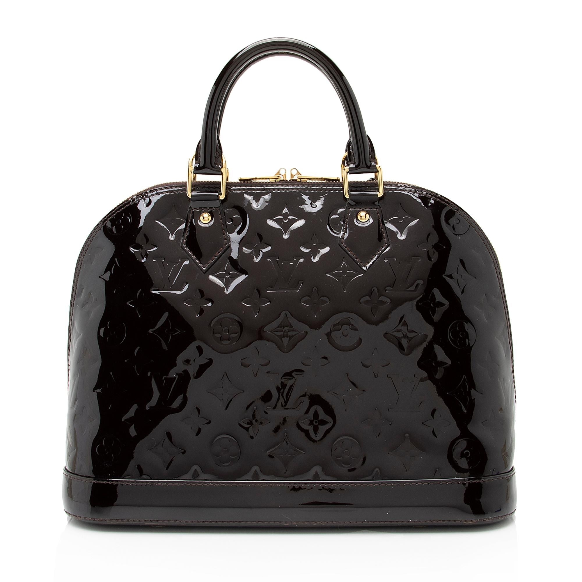 Louis Vuitton Monogram Vernis Alma PM Satchel (SHF-RKBVys)