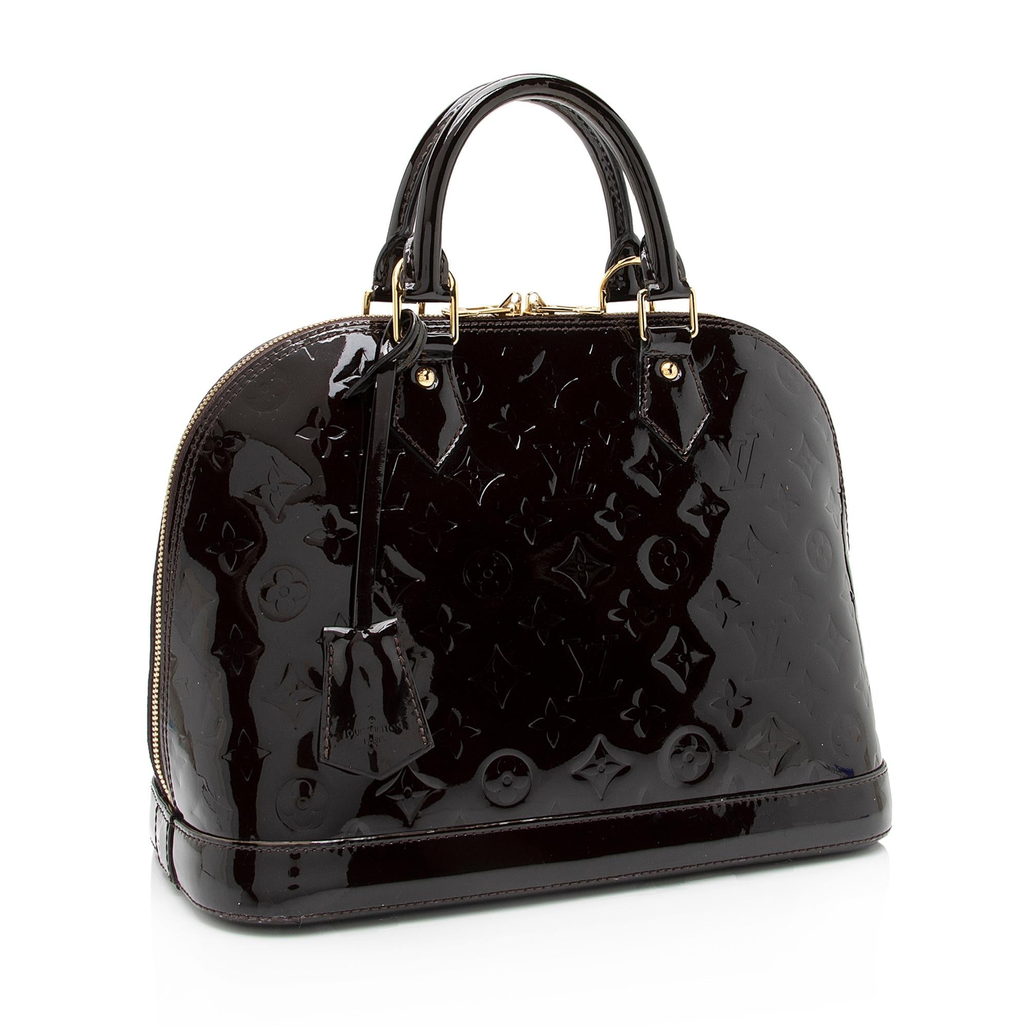 Louis Vuitton Monogram Vernis Alma PM Satchel (SHF-RKBVys)