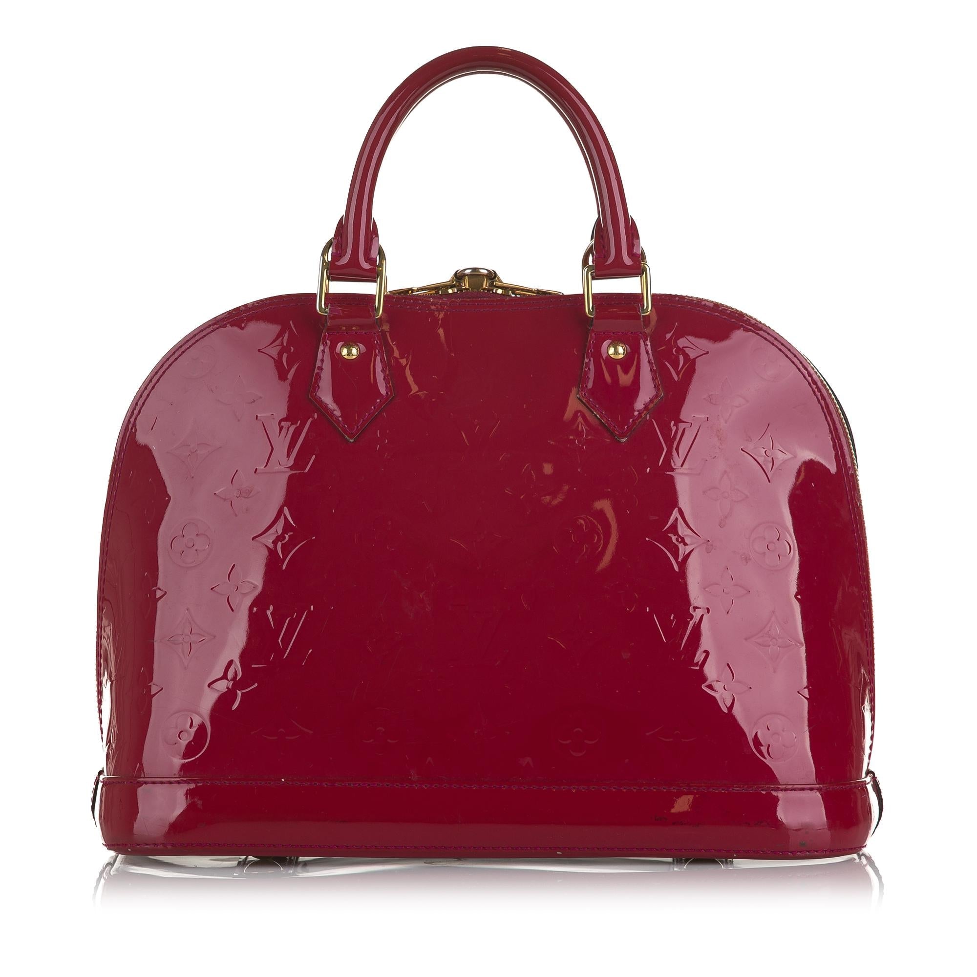 Louis Vuitton Monogram Vernis Alma PM (SHG-37036)