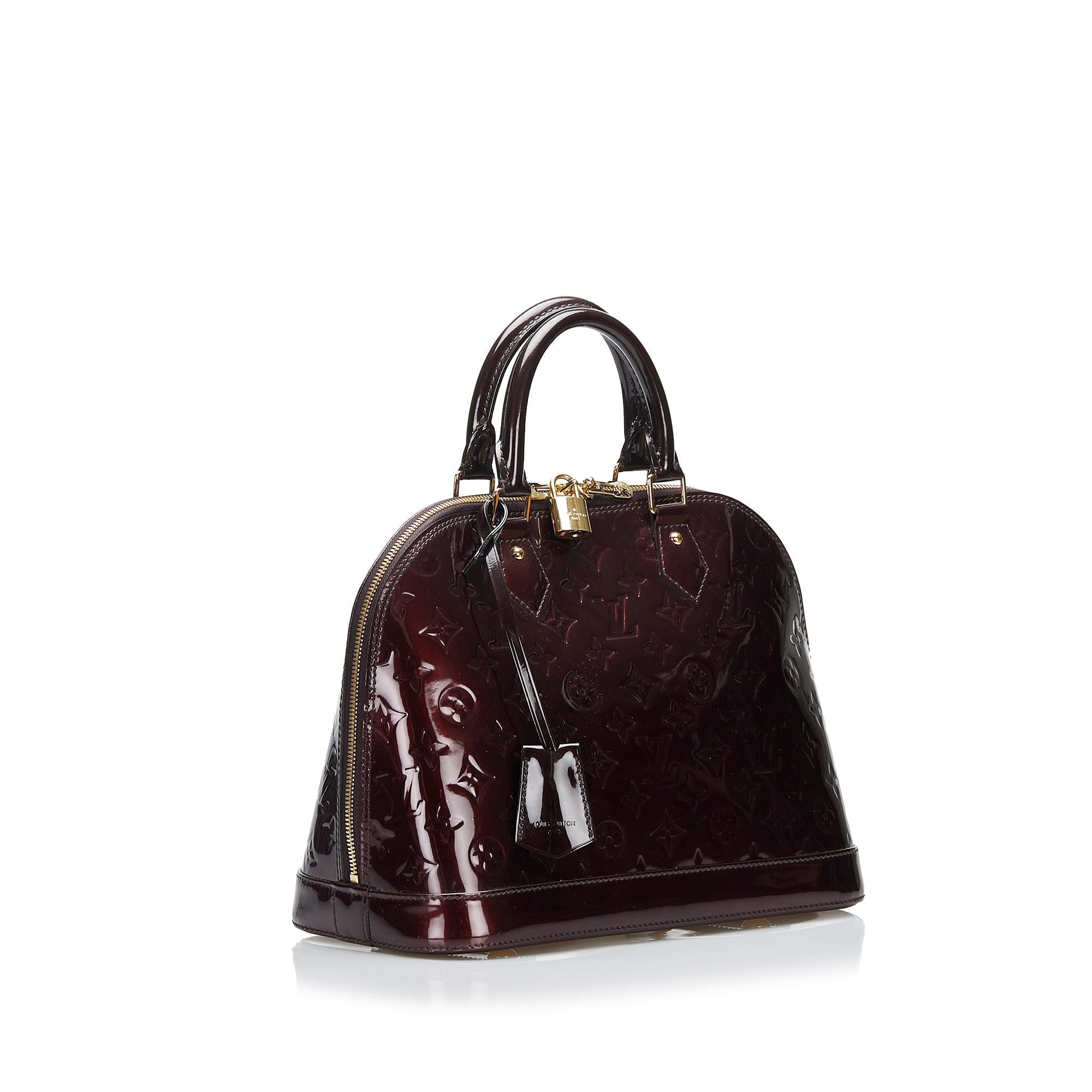 Louis Vuitton Monogram Vernis Alma PM (SHG-zIoAjG)