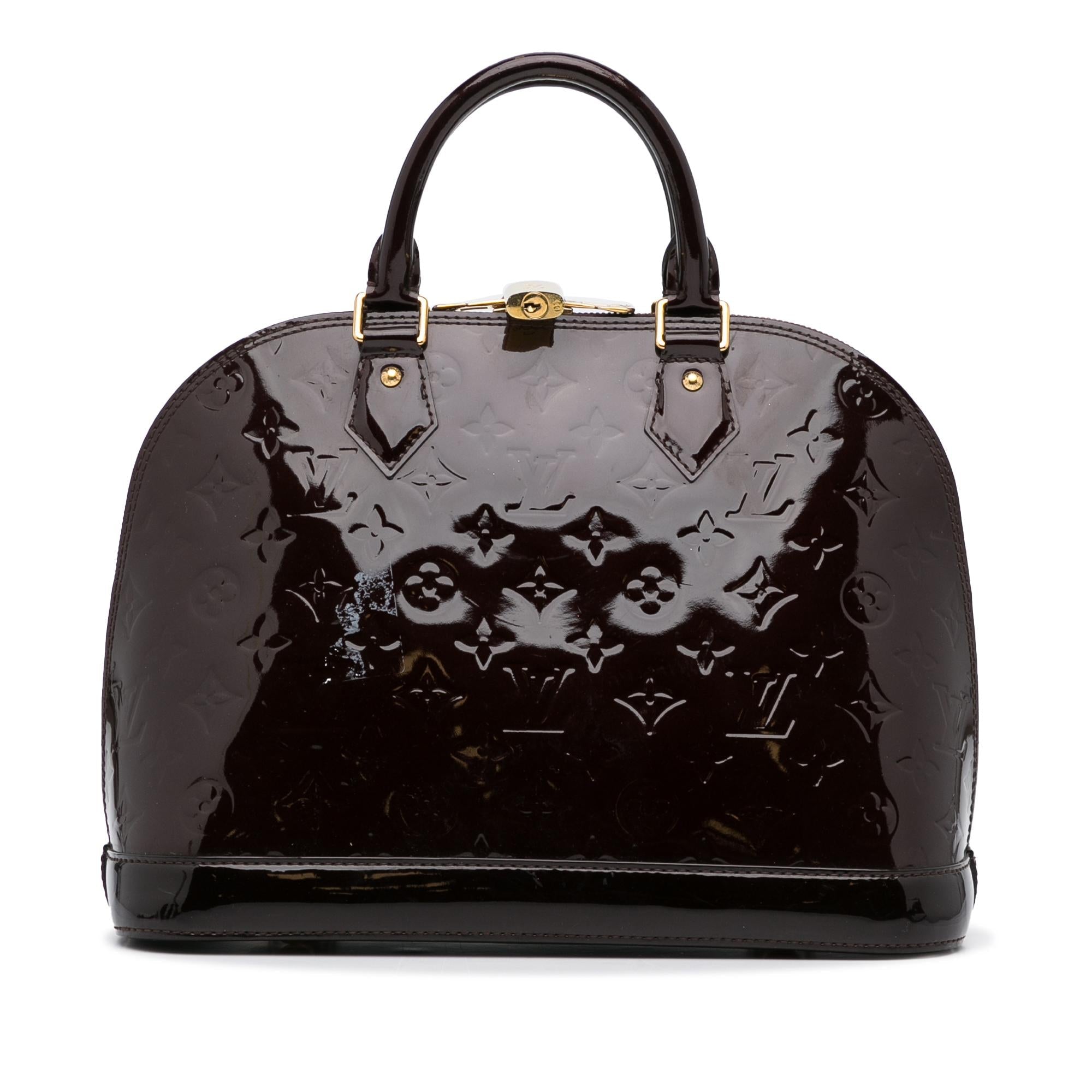 Louis Vuitton Monogram Vernis Alma PM (SHG-jyXKYF)