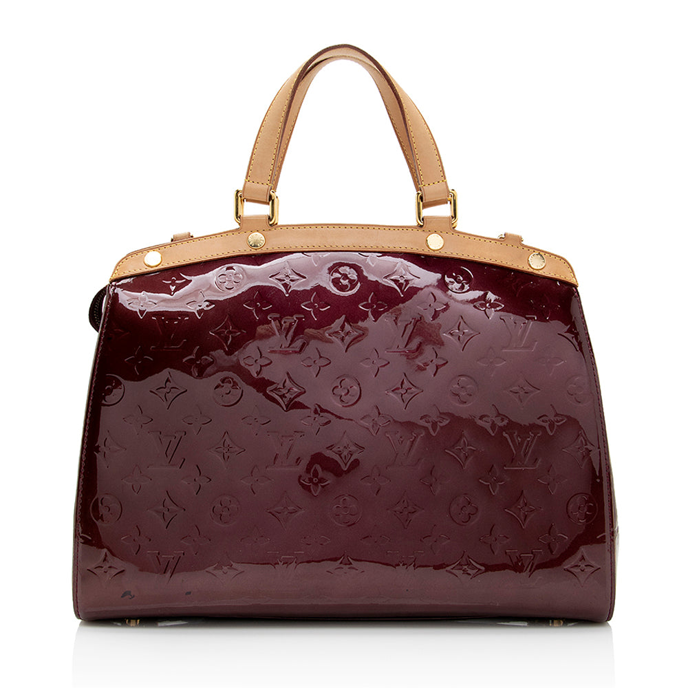 Louis Vuitton Monogram Vernis Brea GM Satchel (SHF-20550)