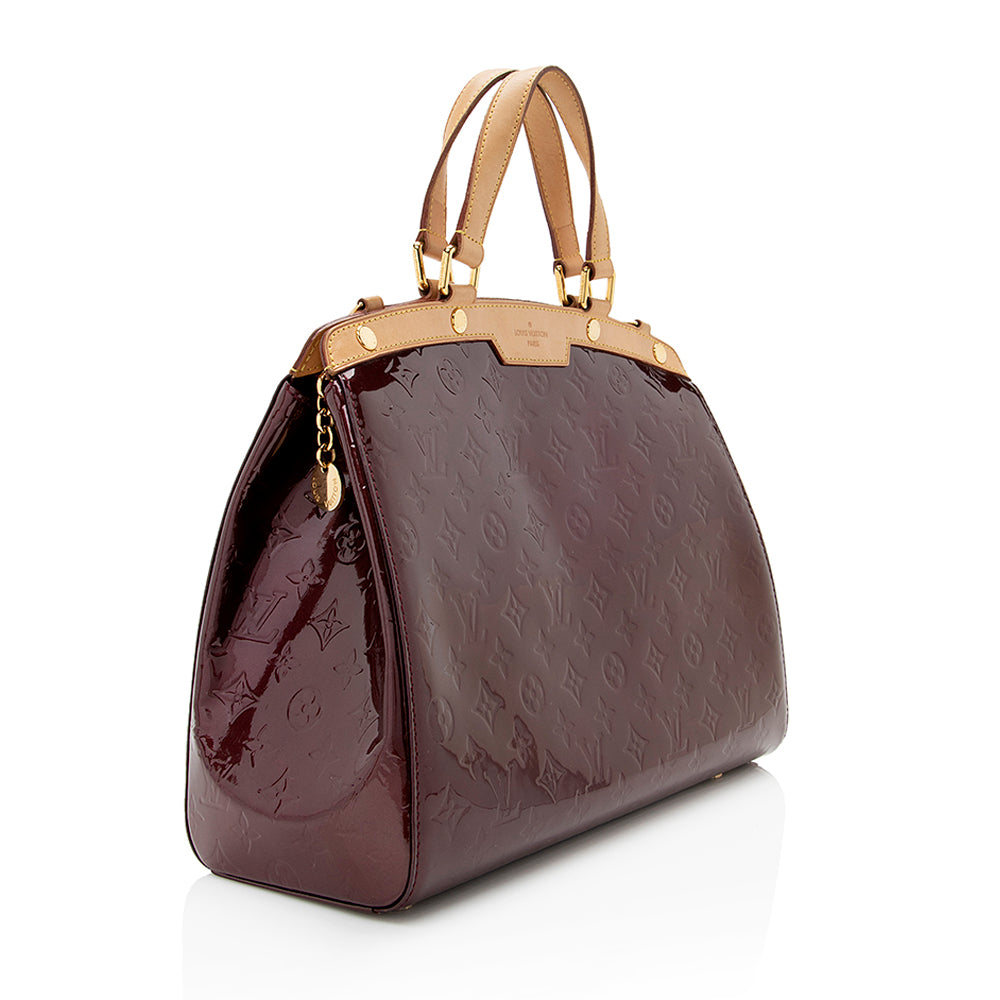 Louis Vuitton Monogram Vernis Brea GM Satchel (SHF-20550)