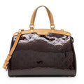 Louis Vuitton Monogram Vernis Brea MM Satchel (SHF-23289)