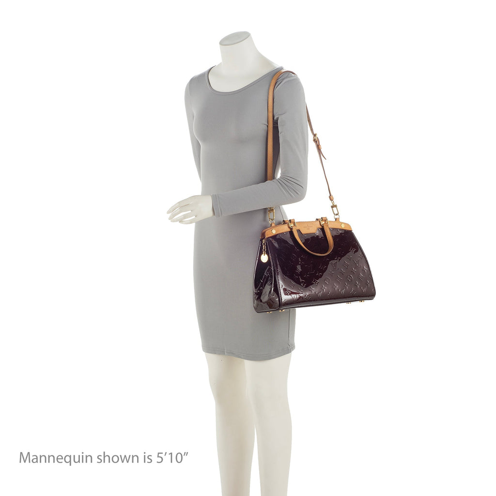 Louis Vuitton Monogram Vernis Brea MM Satchel (SHF-23289)