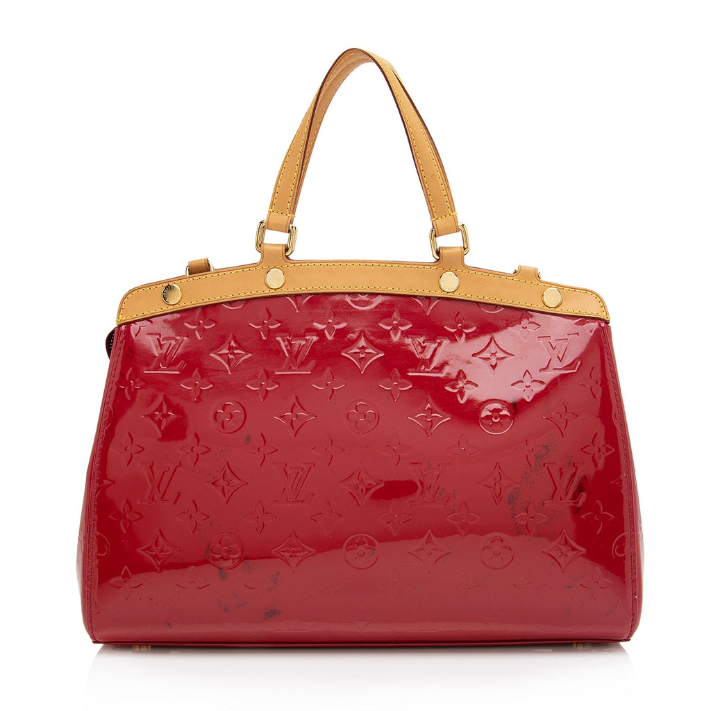 Louis Vuitton Monogram Vernis Brea MM Satchel (SHF-Lt8EA3)