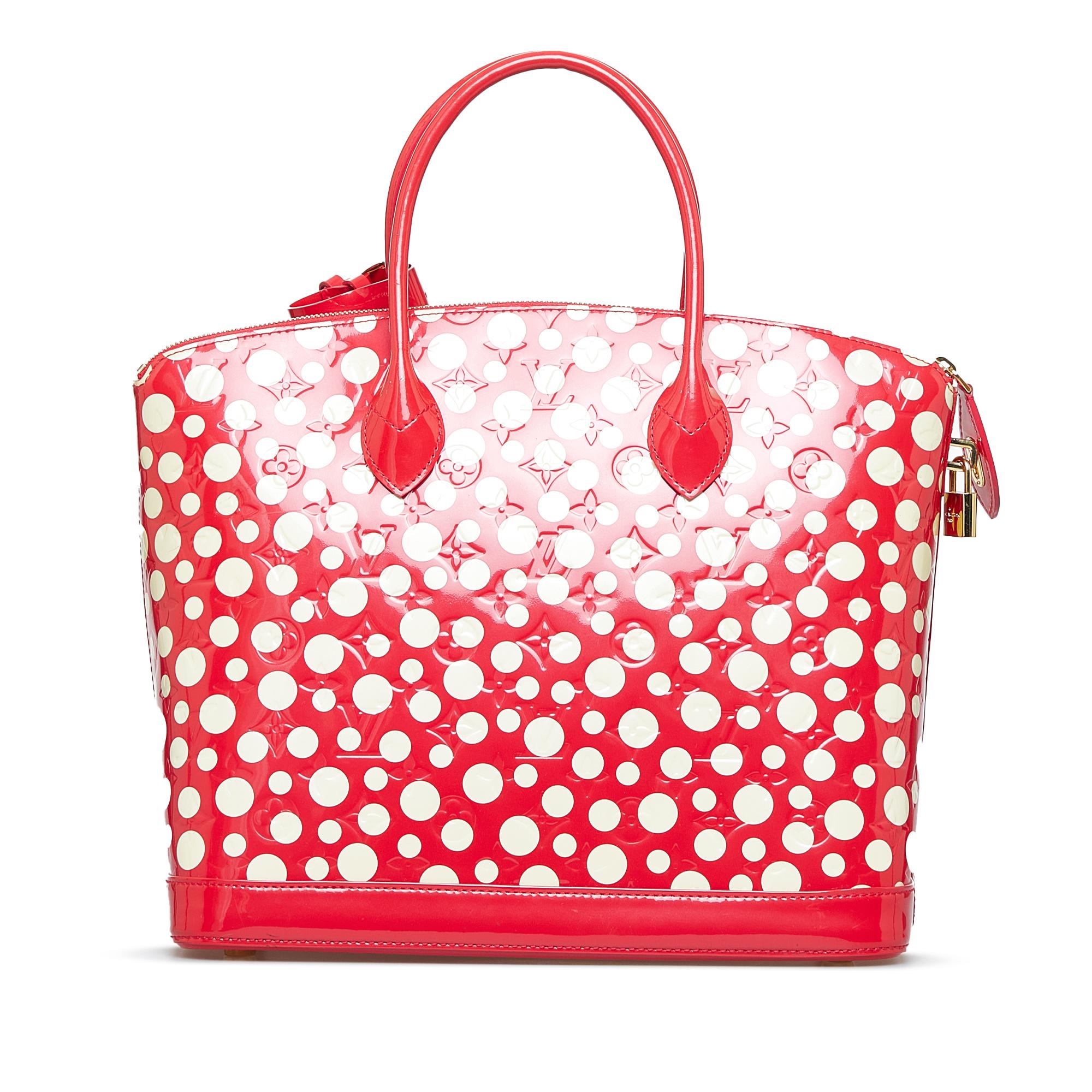 Louis Vuitton Monogram Vernis Kusama Infinity Dots Lockit MM (SHG-fa2biQ)
