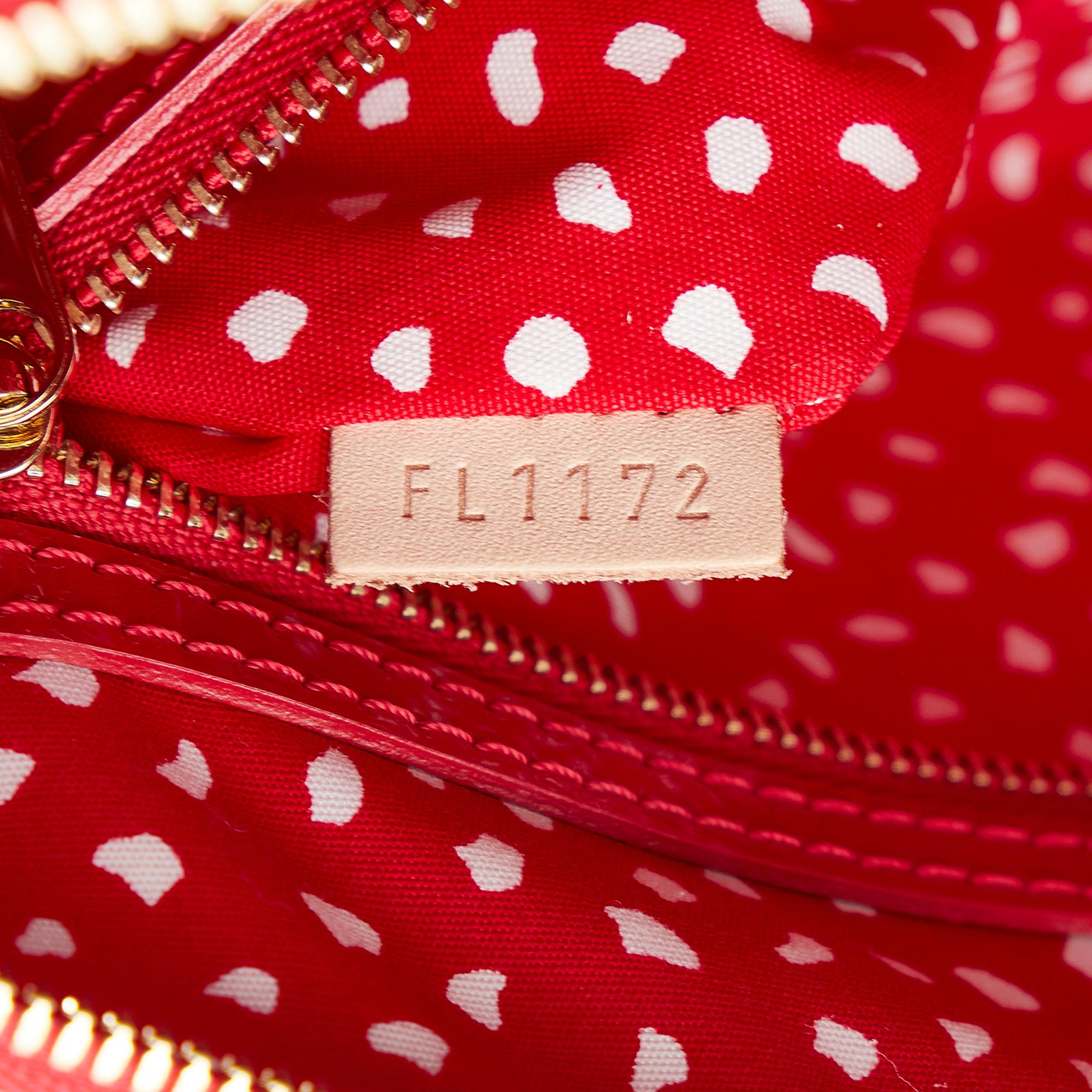 Louis Vuitton Monogram Vernis Kusama Infinity Dots Lockit MM (SHG-fa2biQ)