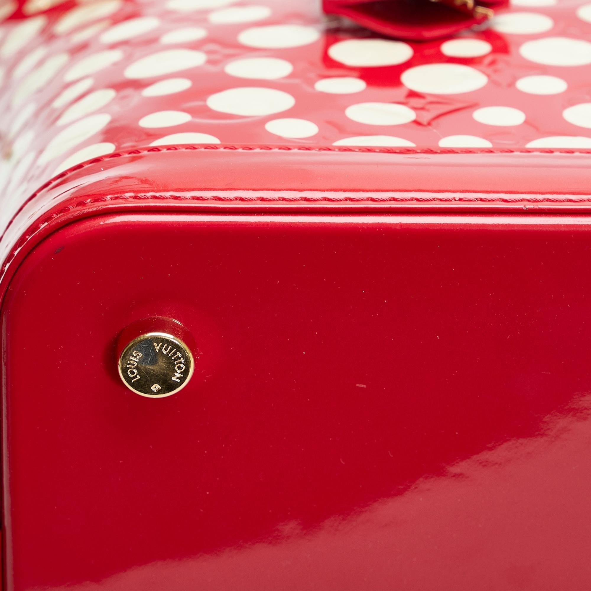 Louis Vuitton Monogram Vernis Kusama Infinity Dots Lockit MM (SHG-fa2biQ)