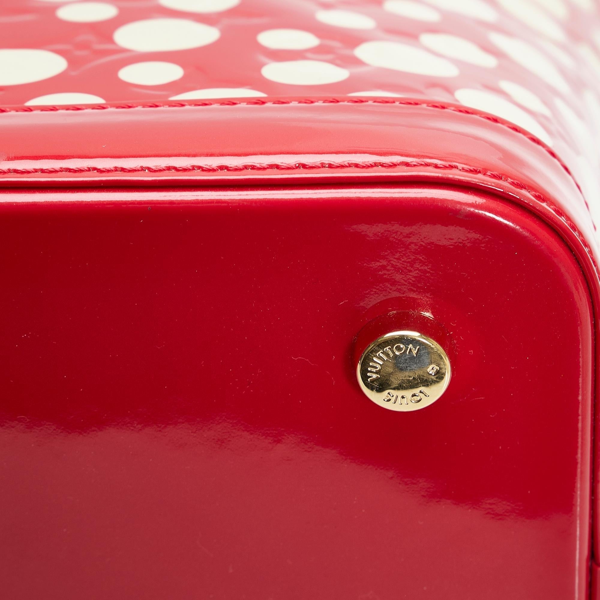 Louis Vuitton Monogram Vernis Kusama Infinity Dots Lockit MM (SHG-fa2biQ)