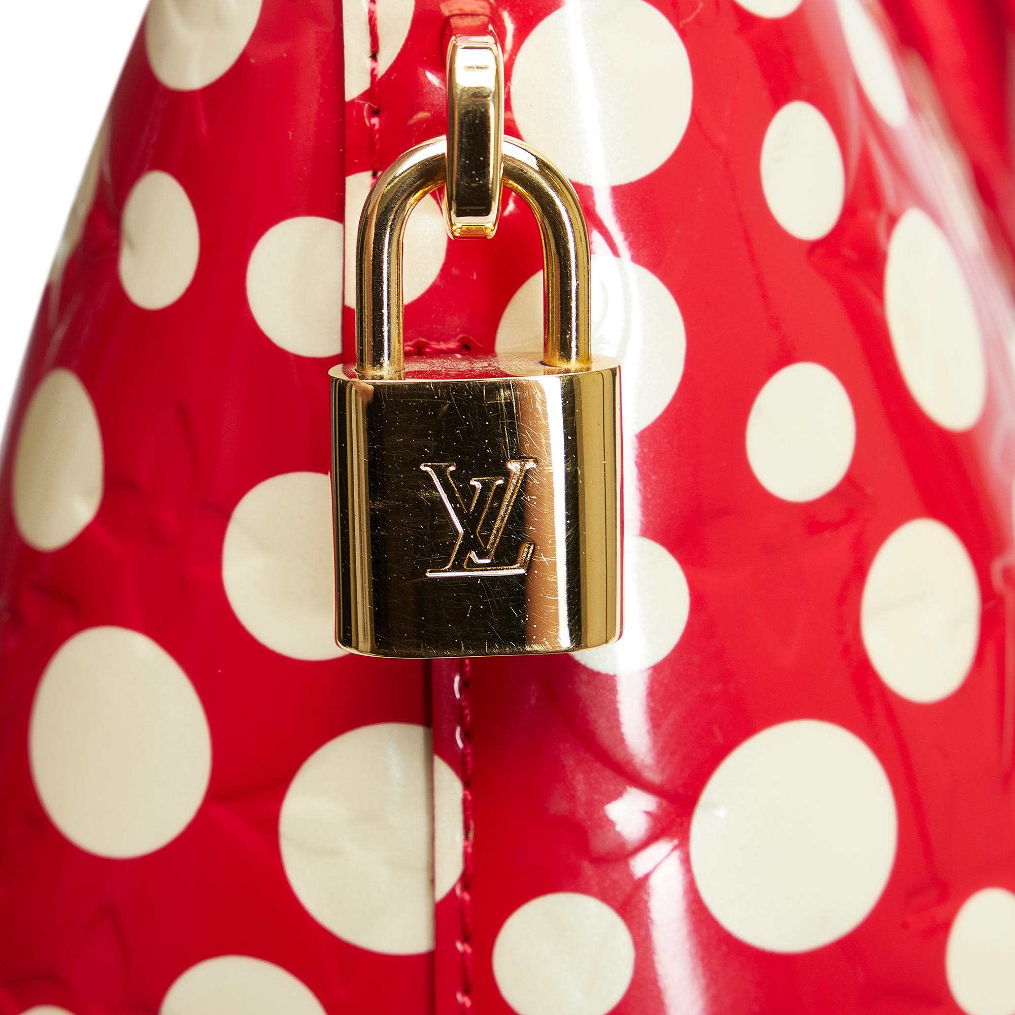 Louis Vuitton Monogram Vernis Kusama Infinity Dots Lockit MM (SHG-fa2biQ)
