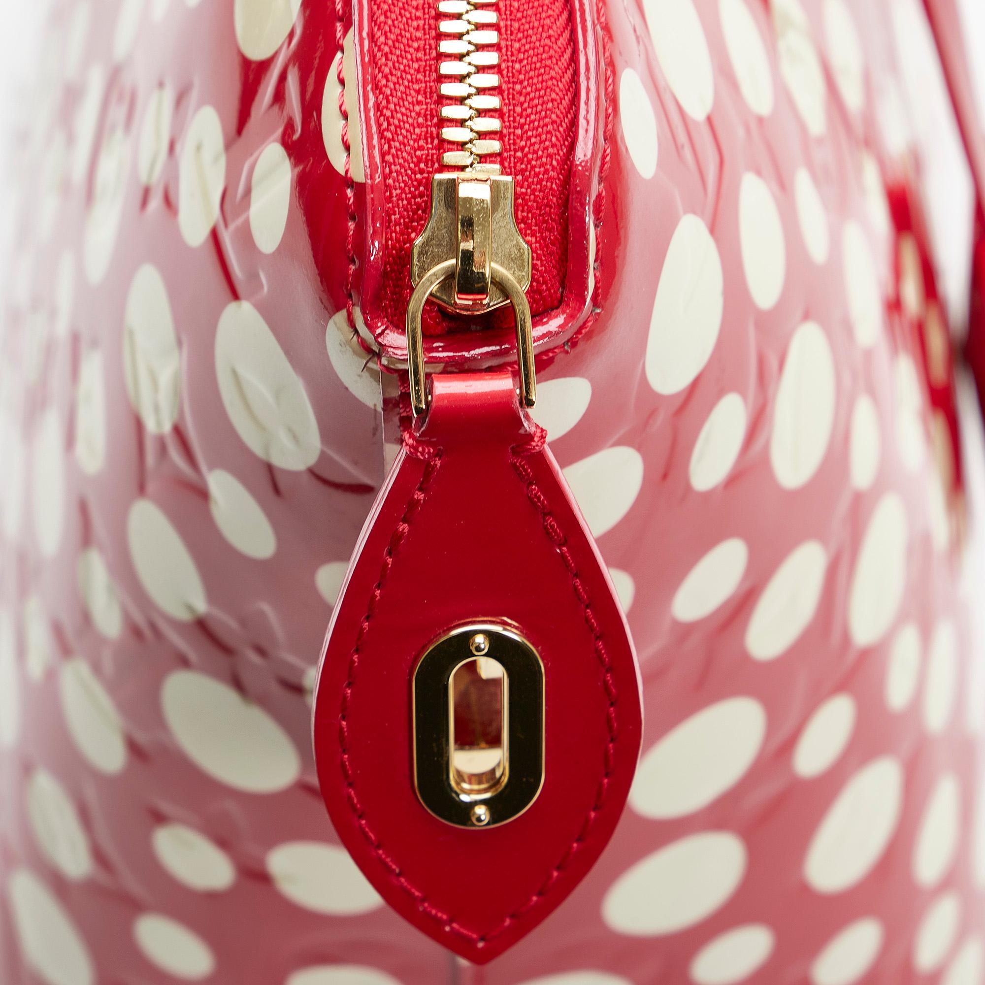 Louis Vuitton Monogram Vernis Kusama Infinity Dots Lockit MM (SHG-fa2biQ)