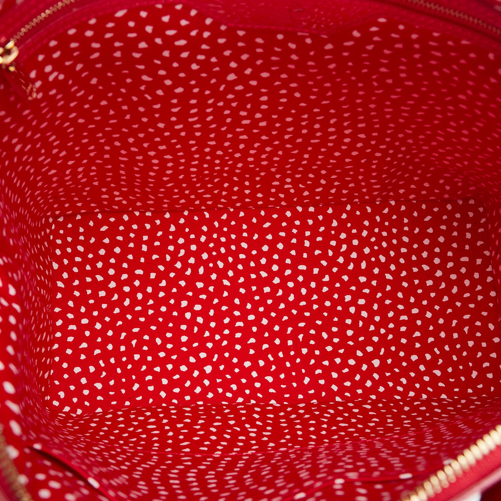 Louis Vuitton Monogram Vernis Kusama Infinity Dots Lockit MM (SHG-fa2biQ)
