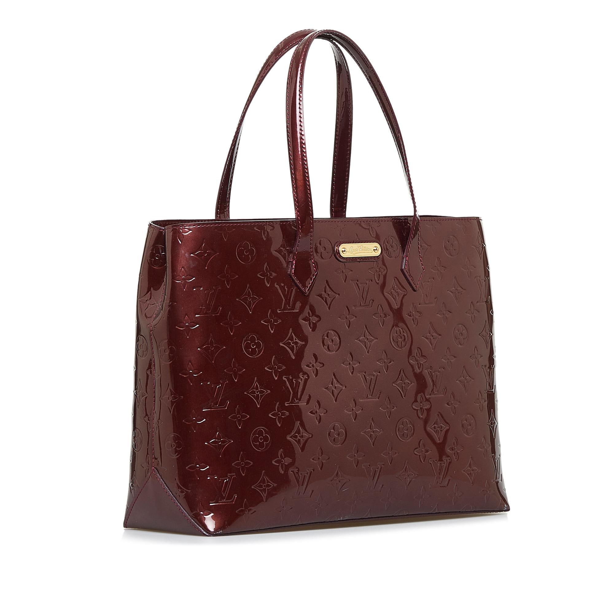 Louis Vuitton Monogram Vernis Wilshire MM (SHG-zreLC0)