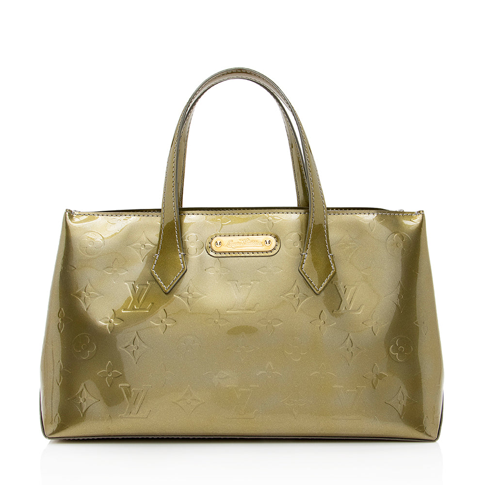Louis Vuitton Monogram Vernis Wilshire PM Satchel (SHF-21270)