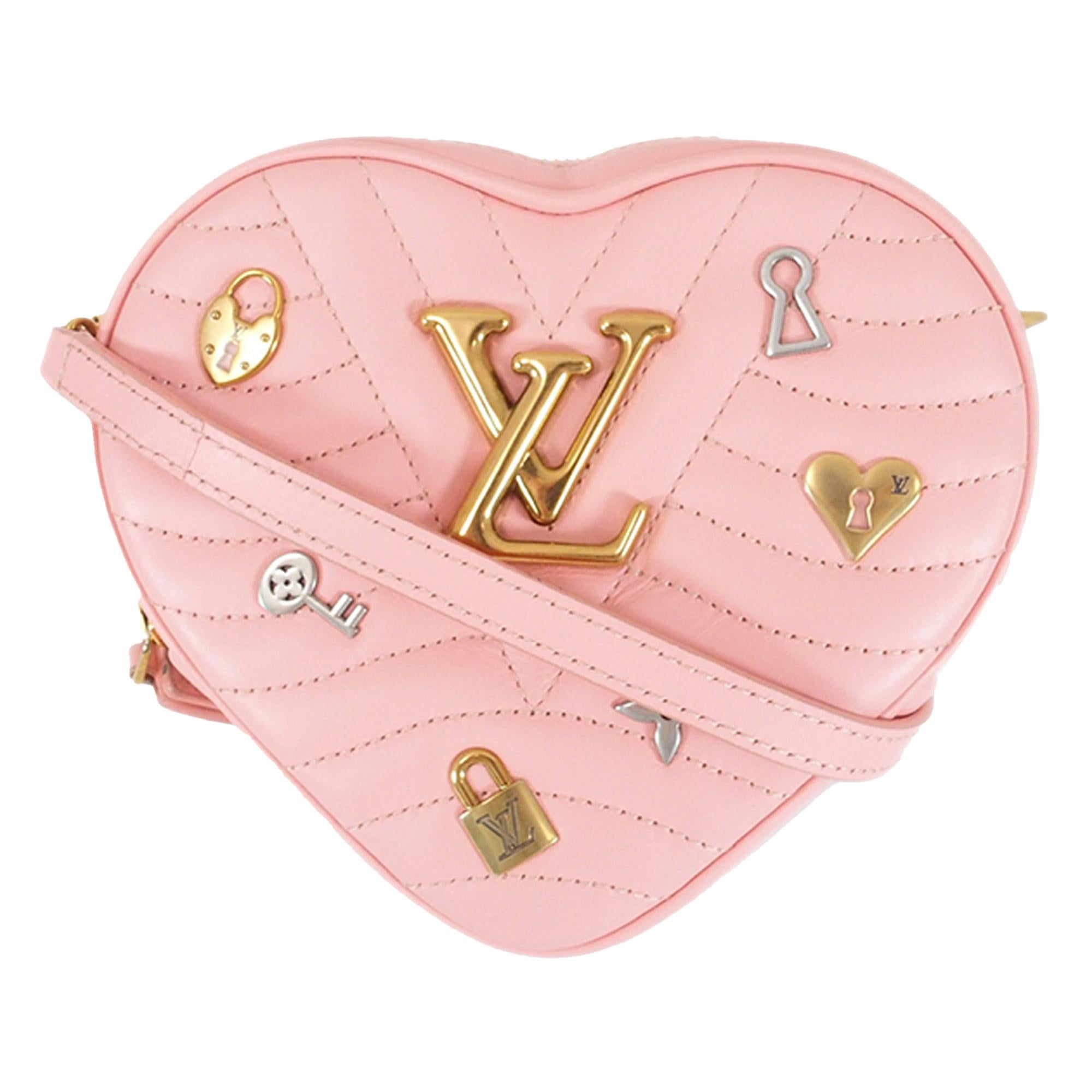 Louis Vuitton New Wave Love Lock Heart Crossbody (SHG-36737)