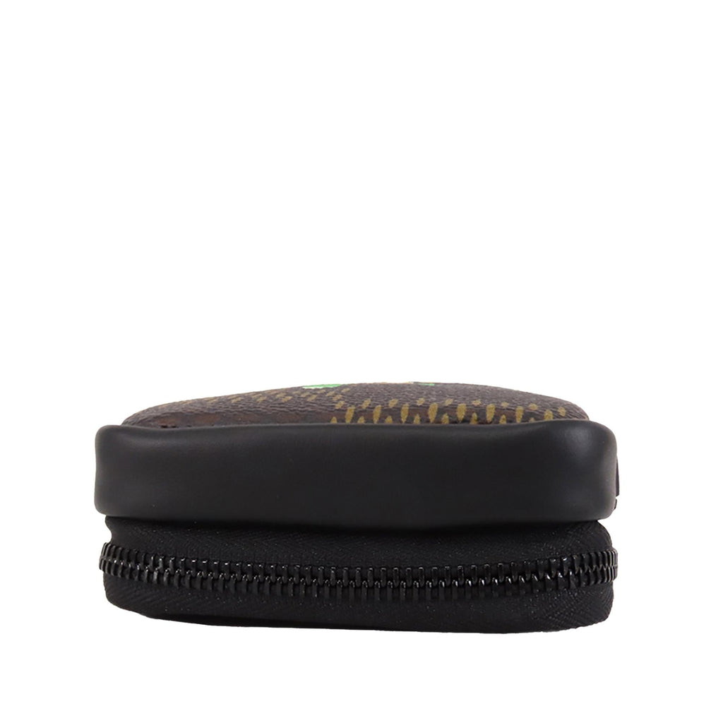 Louis Vuitton Nigo Giant Damier Ebene Tortoise Double Phone Pouch (SHG-MeAMW1)