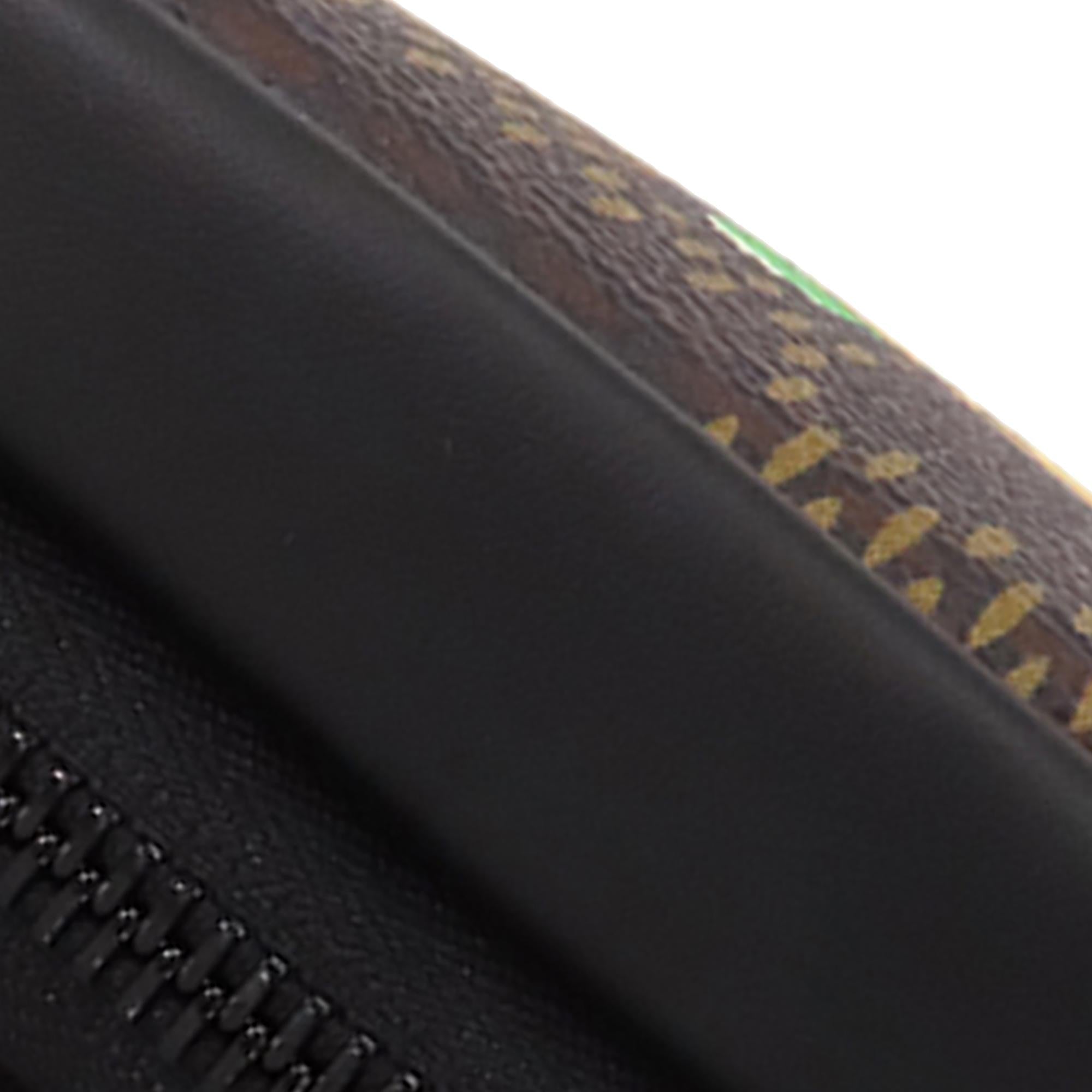 Louis Vuitton Nigo Giant Damier Ebene Tortoise Double Phone Pouch (SHG-MeAMW1)