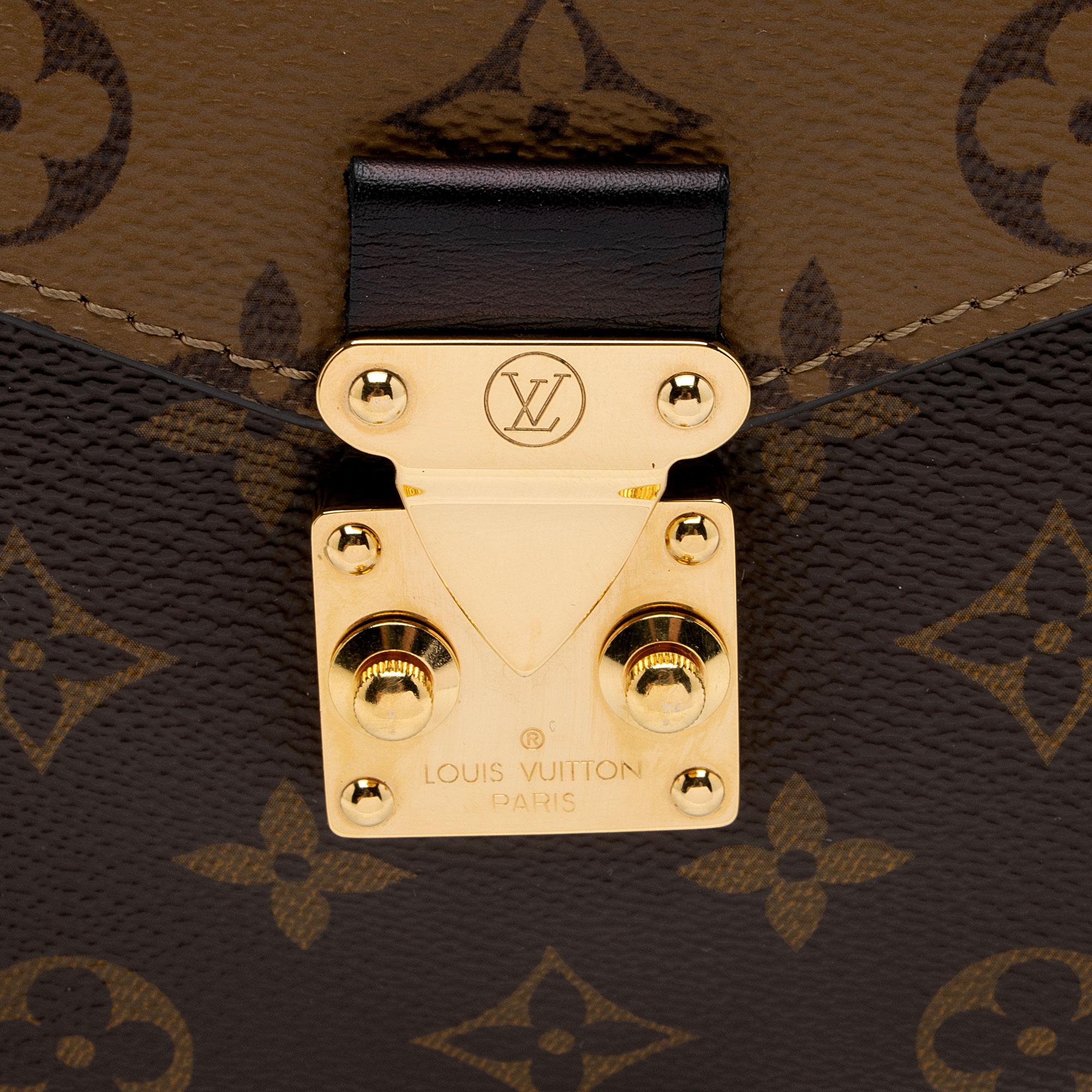 Louis Vuitton Reverse Monogram Pochette Metis Shoulder Bag (SHF-v7Wb70)