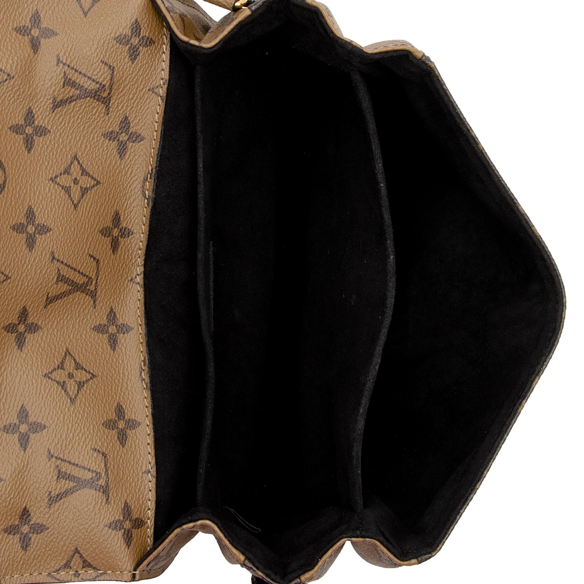 Louis Vuitton Reverse Monogram Pochette Metis Shoulder Bag (SHF-v7Wb70)