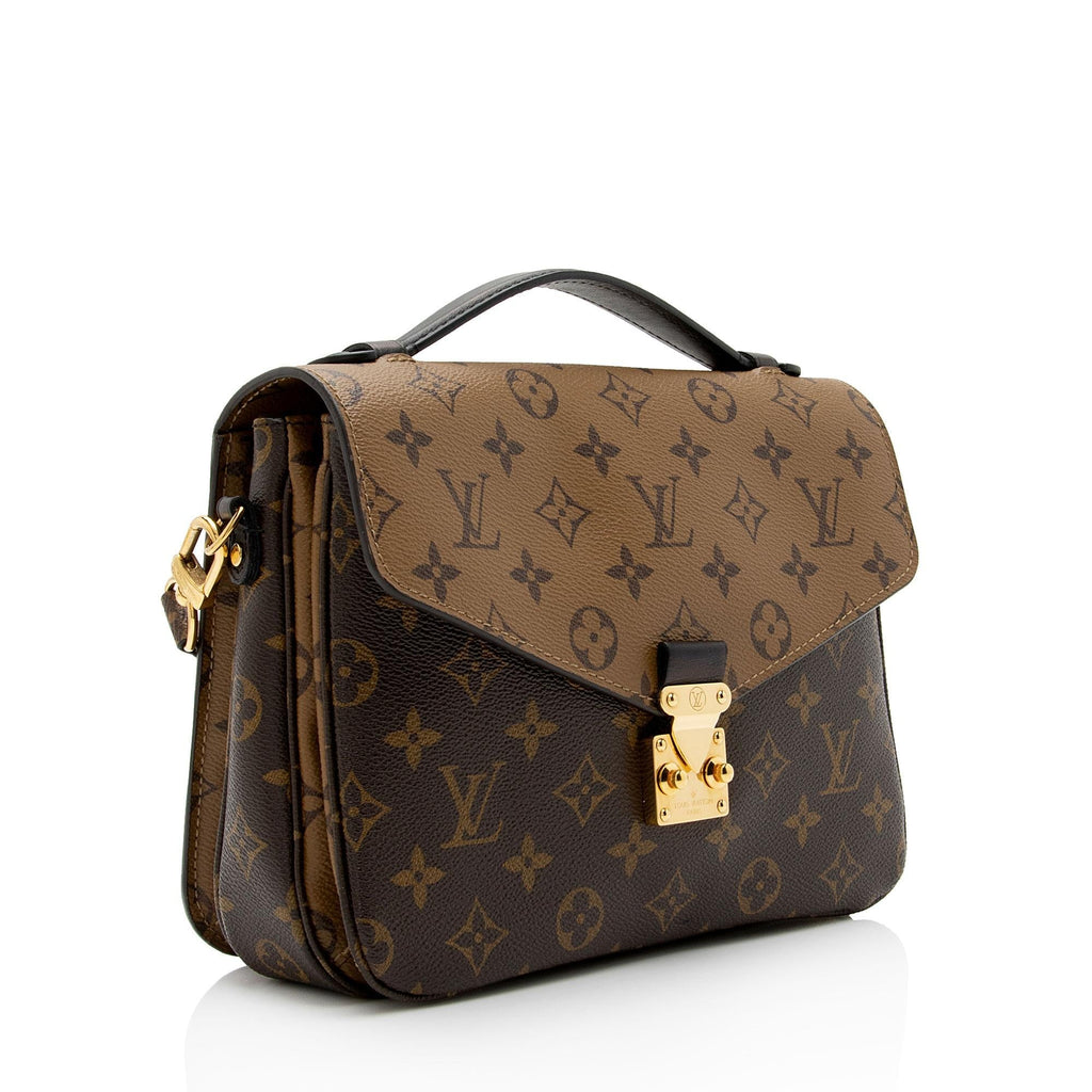 Louis Vuitton Reverse Monogram Pochette Metis Shoulder Bag (SHF-v7Wb70)