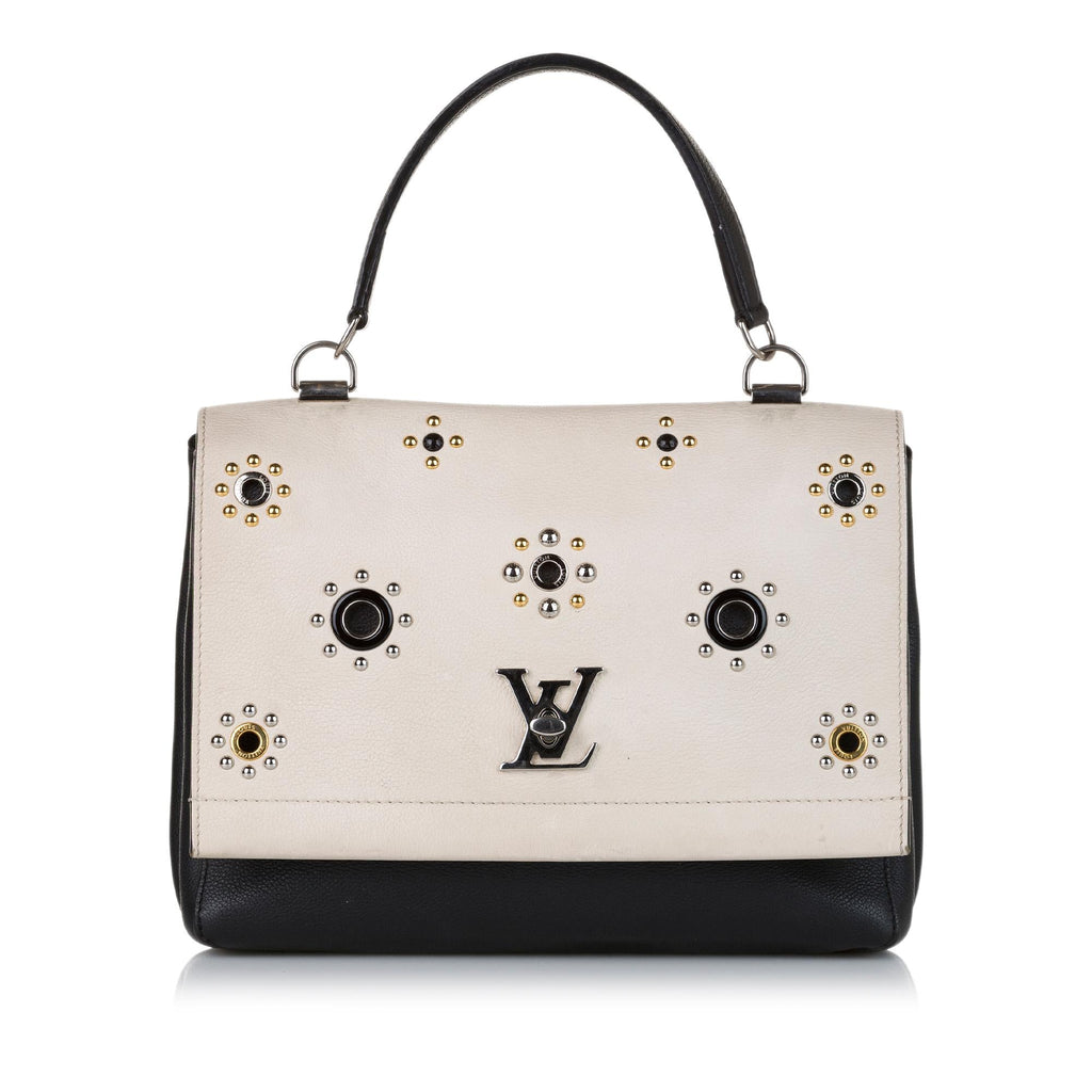 Louis Vuitton Spring 2017 LockMe II Mechanical Flowers Satchel (SHG-36892)