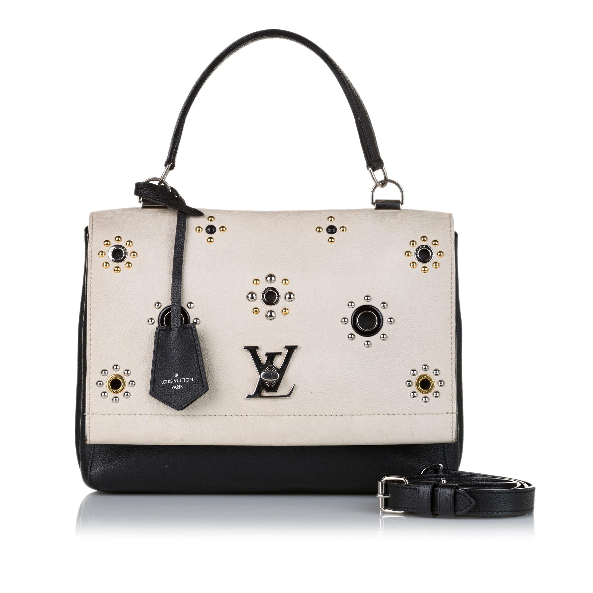 Louis Vuitton Spring 2017 LockMe II Mechanical Flowers Satchel (SHG-36892)